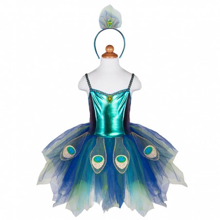 Robe de paon avec coiffe,...