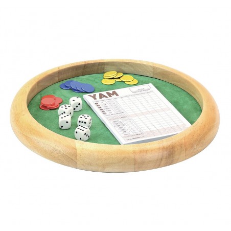 Piste de dés en bois